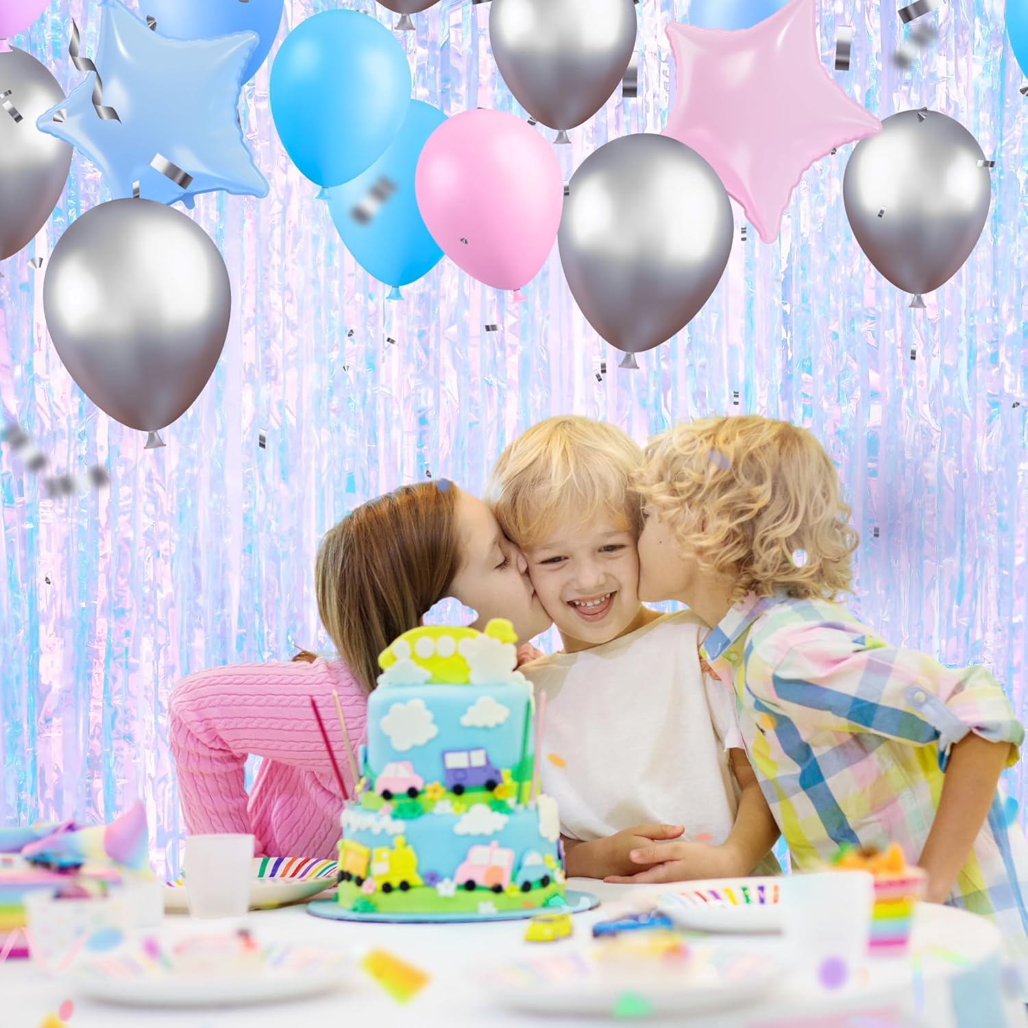 33 X 8 Ft Foil Fringe Backdrop for Parties