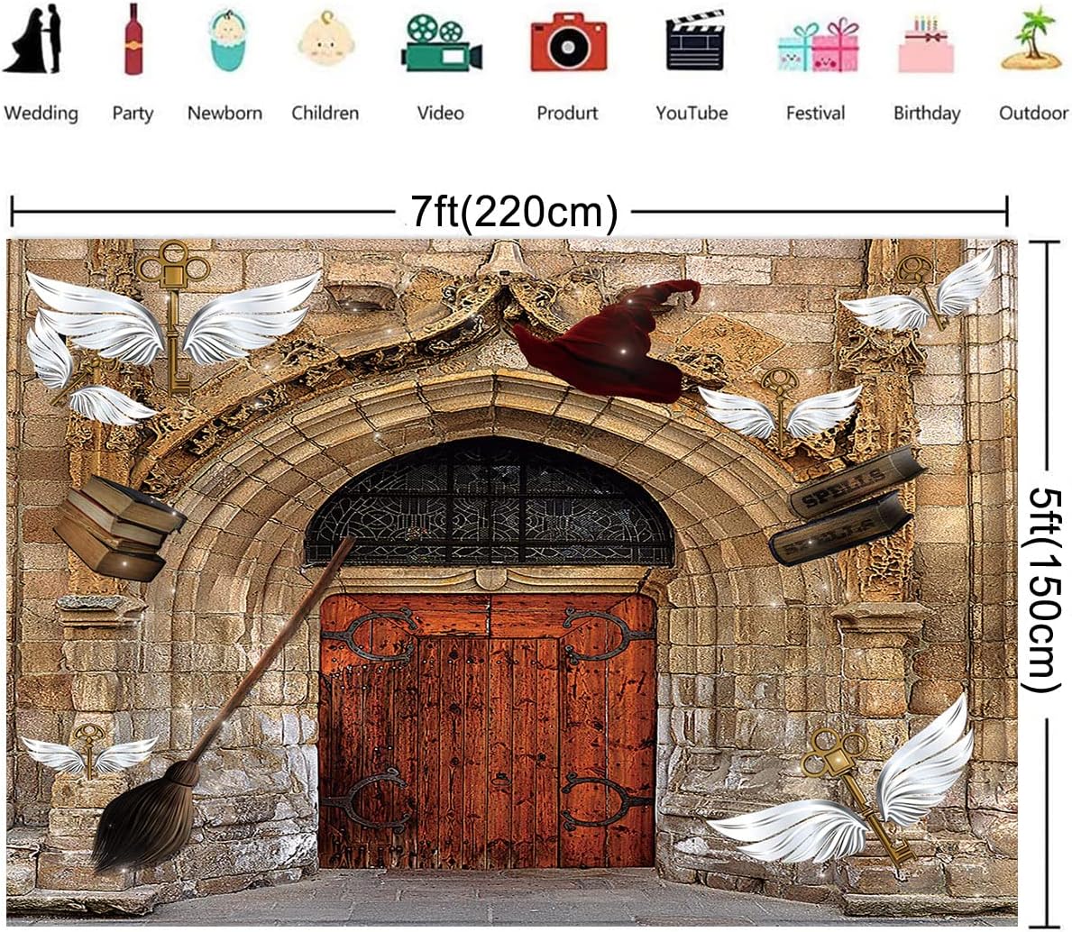 7x5ft Castle Photo Background for Kids Halloween Decor