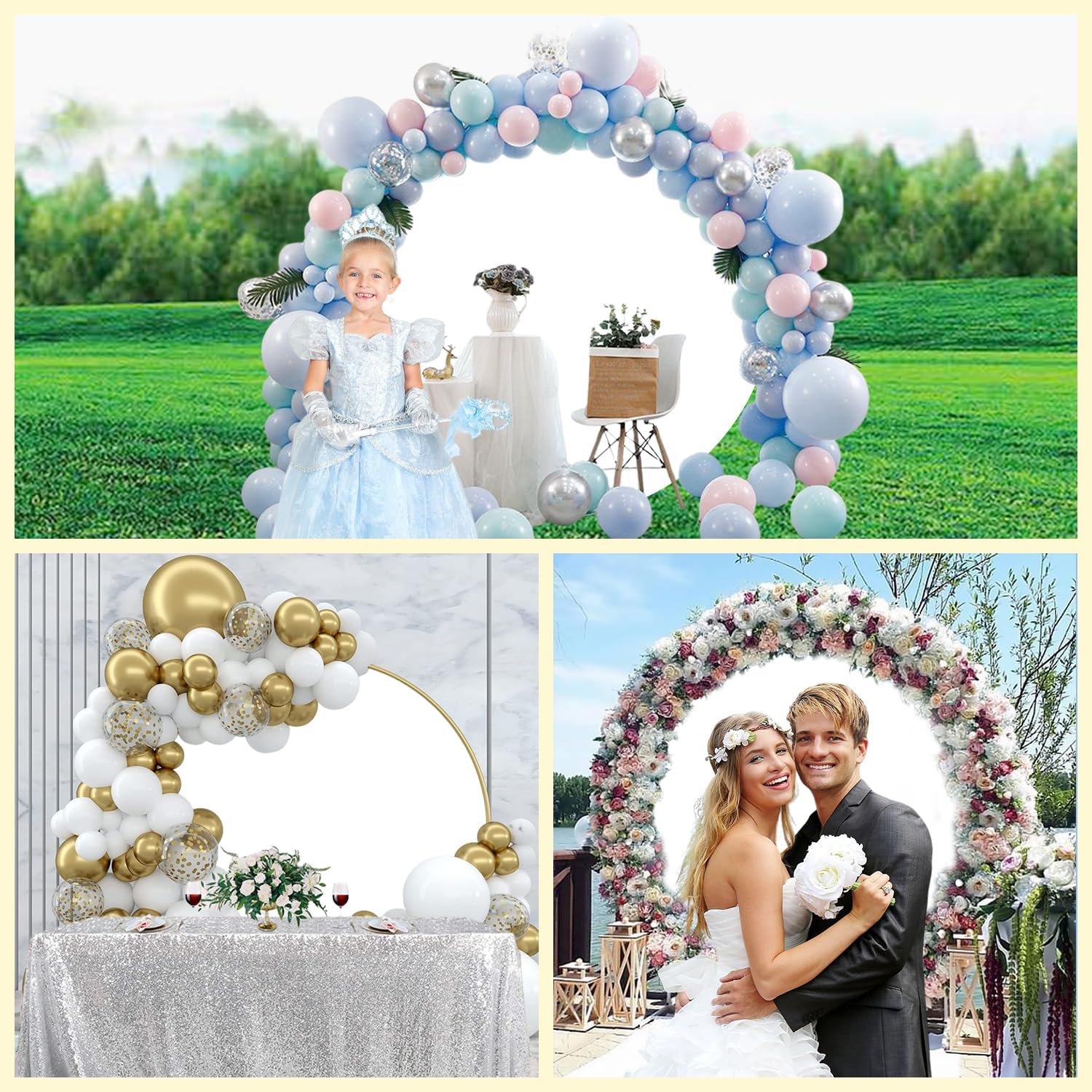 4ft Diameter Black White Retro Clock Photography Backdrop