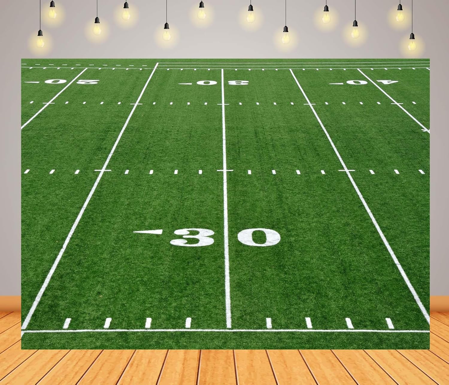 BELECO 7x5ft Fabric Football Field Backdrop