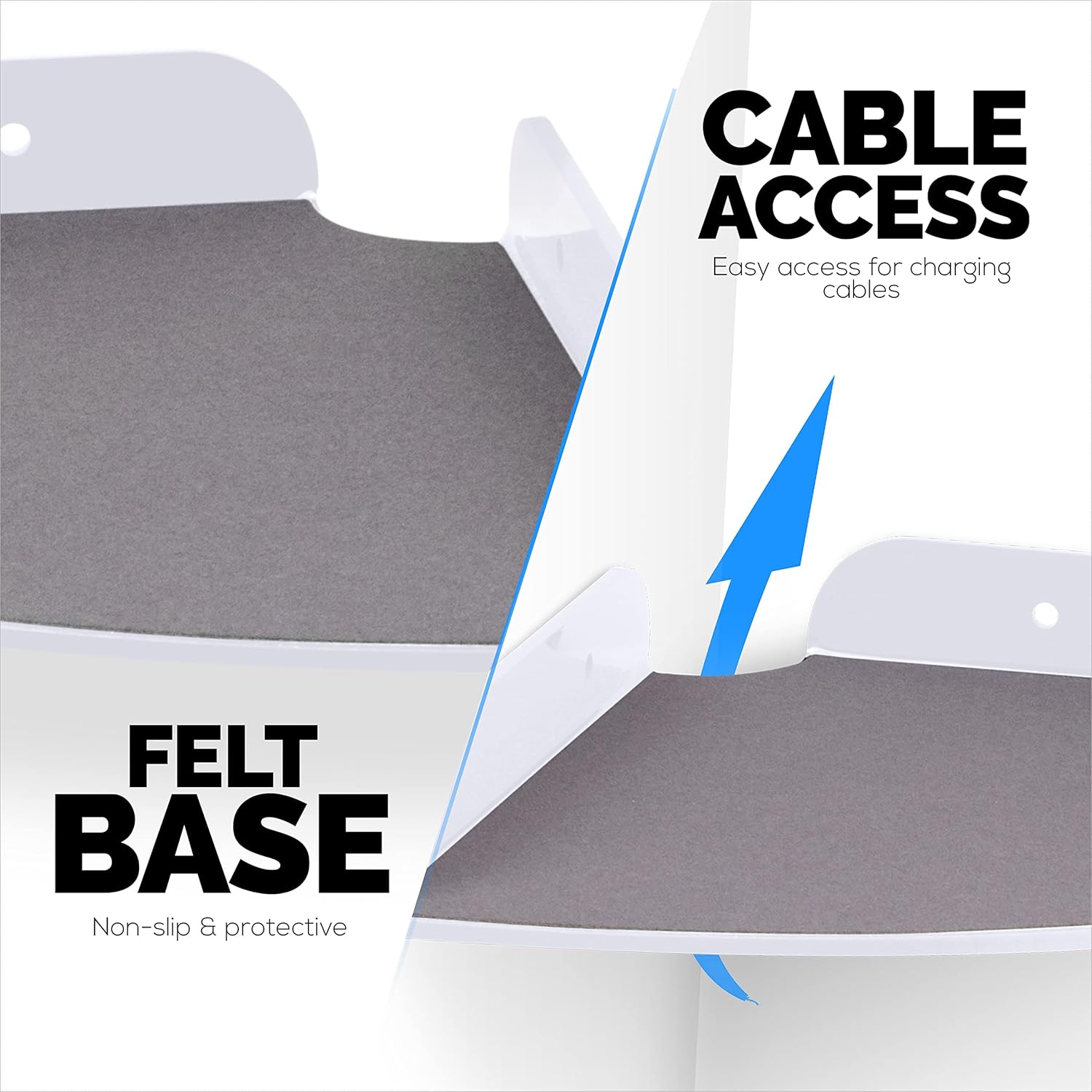 2-Pack 85 Universal Corner Shelf Wall Mount Holder
