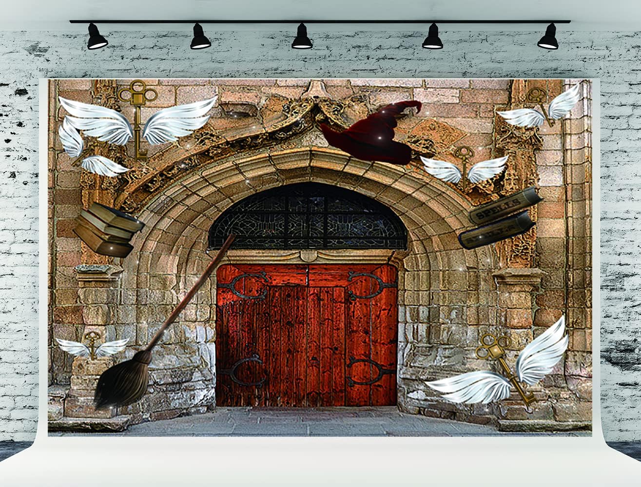 7x5ft Castle Photo Background for Kids Halloween Decor