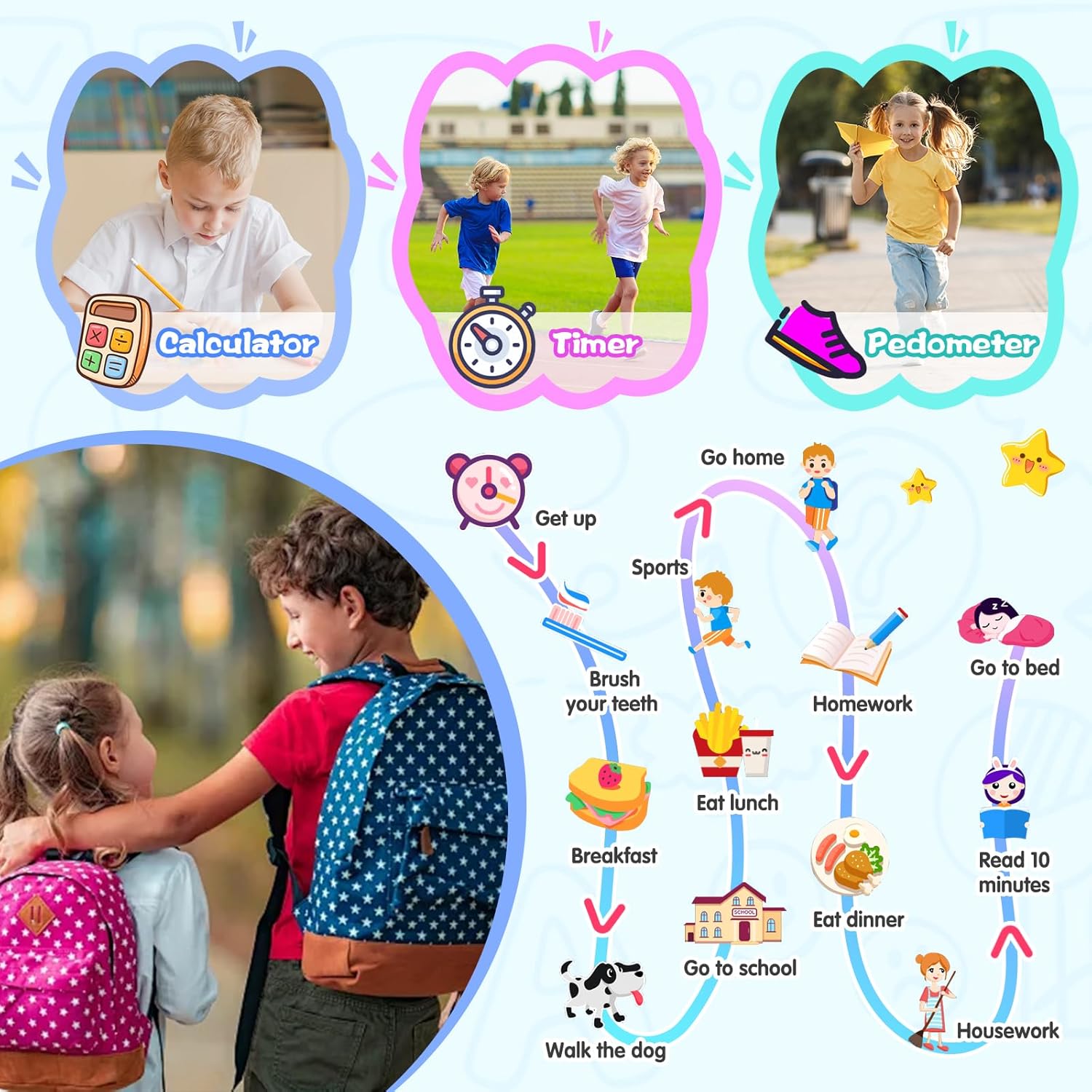 Xipax Kids Smartwatch with 19 Games and Camera
