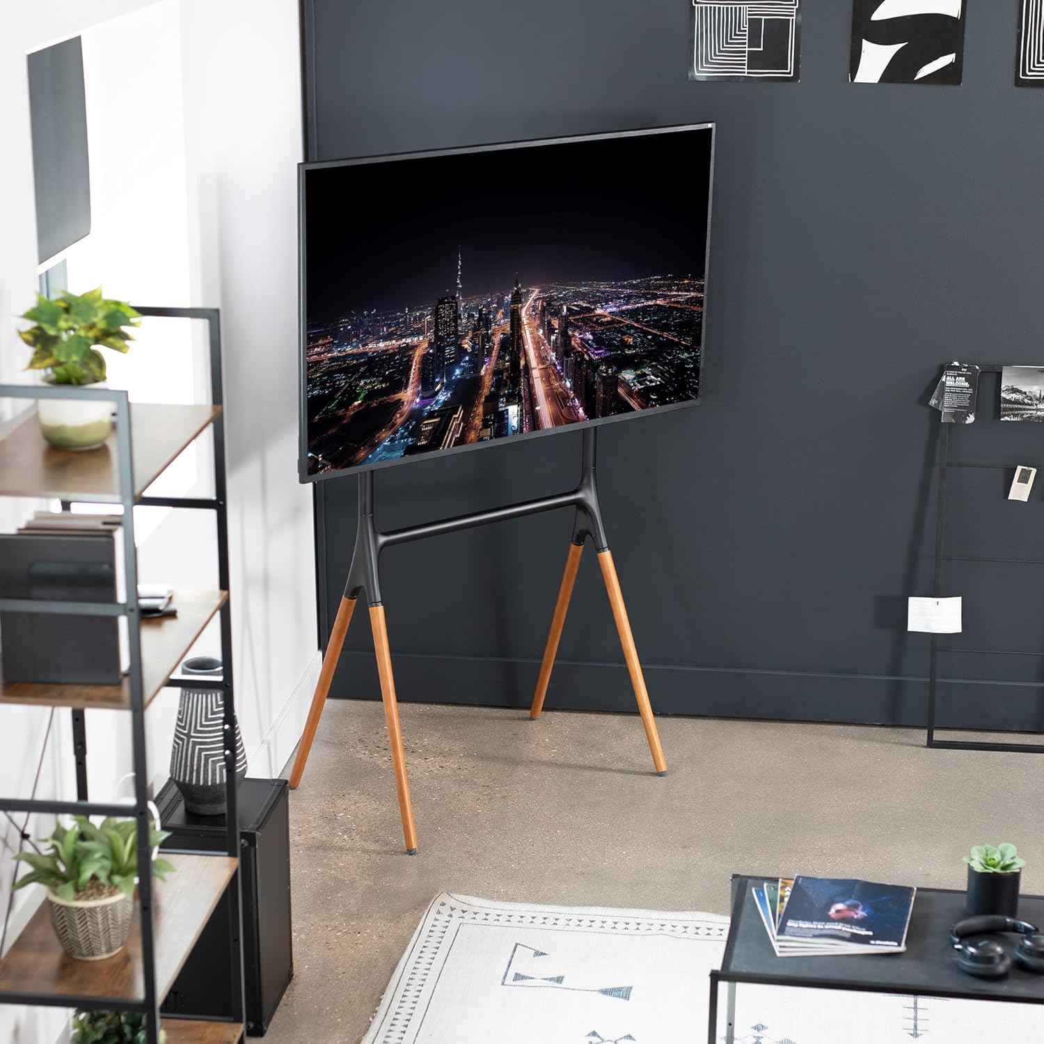 VIVO Artistic Easel TV Stand 49-70 Inch LED LCD