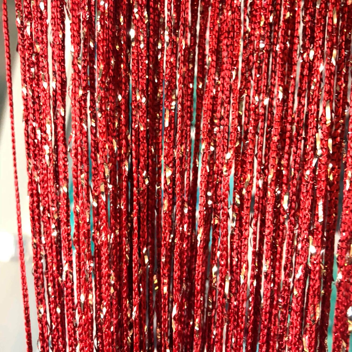 Vagasi 2 Pack Beaded Curtains Red 39x79 Inch