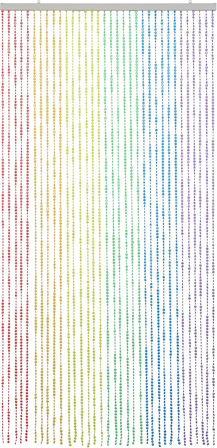 FlavorThings Diamond Cut Beaded Curtain 3x6 Feet