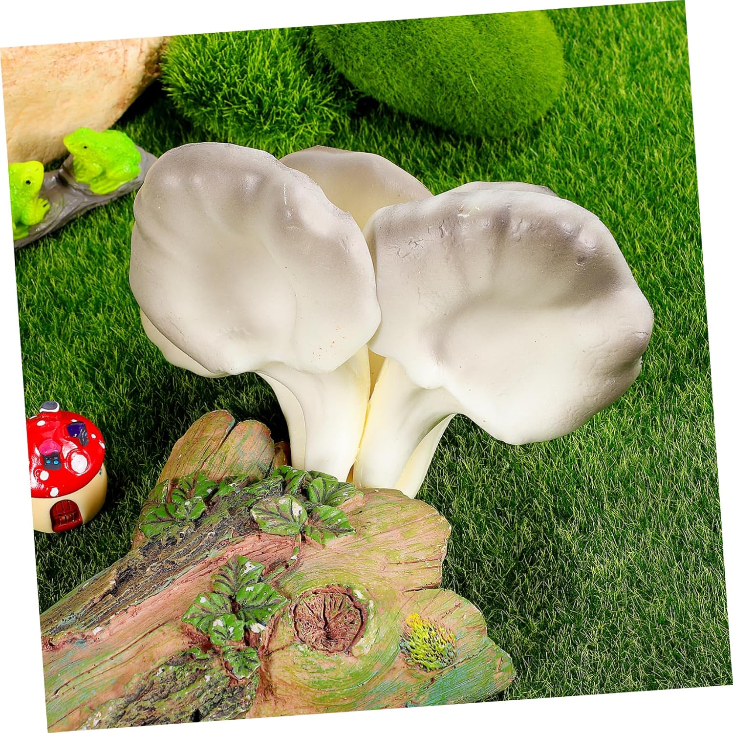 Vivid Simulated Mushroom Decor for Desktop Display