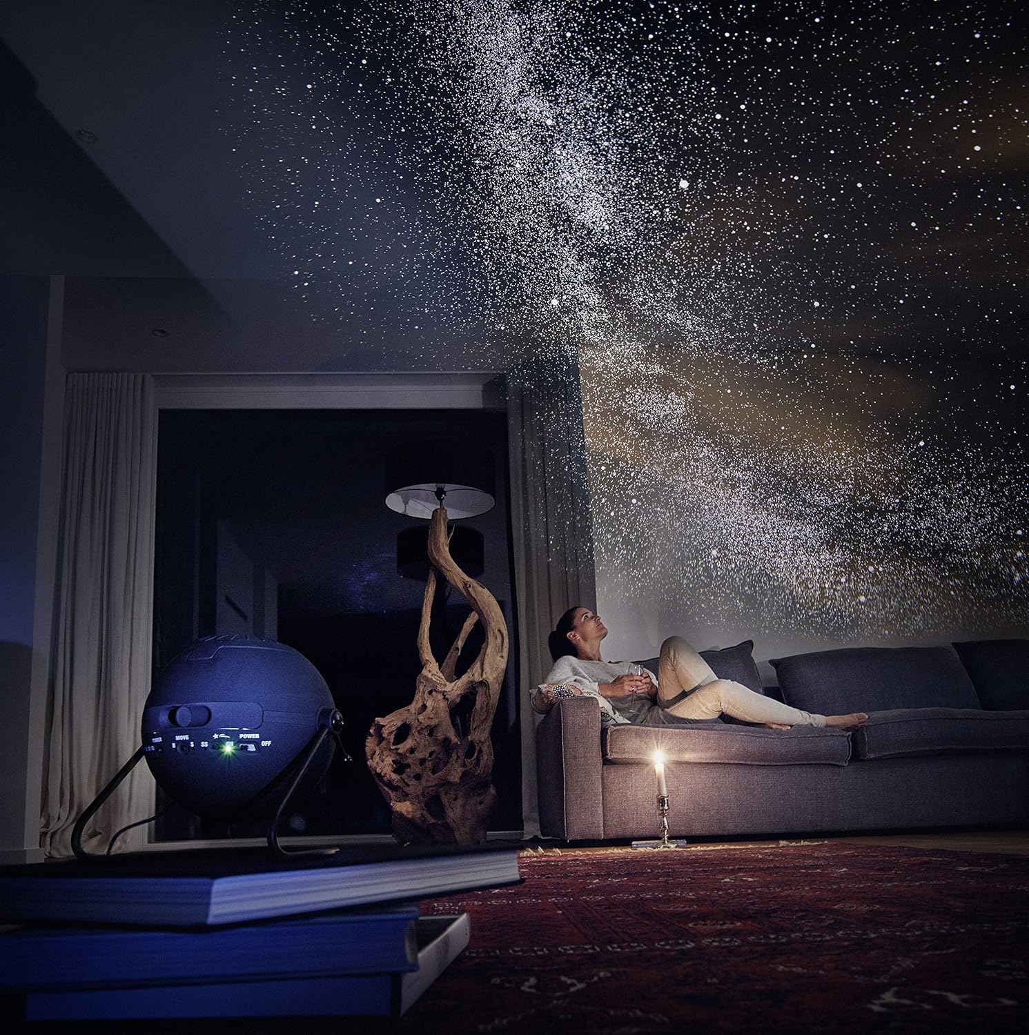 Homestar Flux Satin Black Planetarium Star Projector